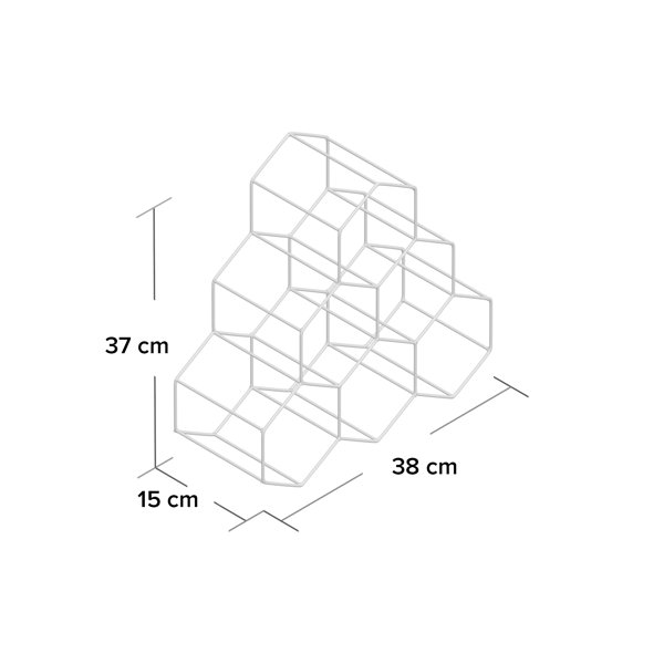 Hashtag Home Callaghan 6 Bottle Tabletop/Countertop Wine Bottle Rack